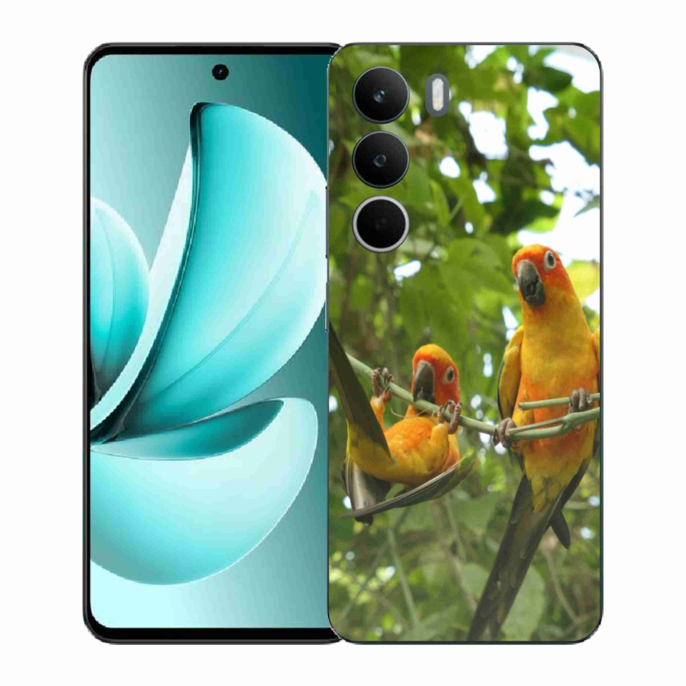 Gélový kryt mmCase na Realme C71 - papagáje aratingy