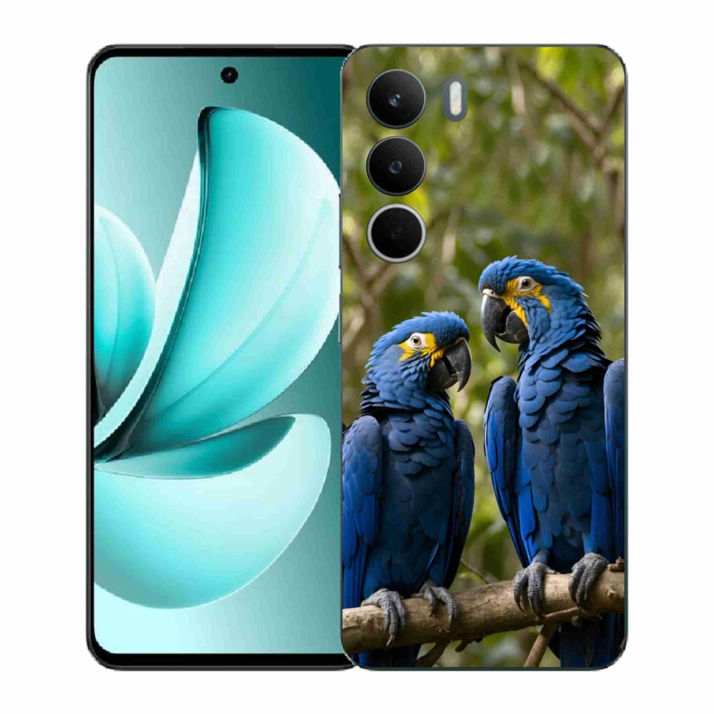 Gélový kryt mmCase na Realme C71 - papagájové duo