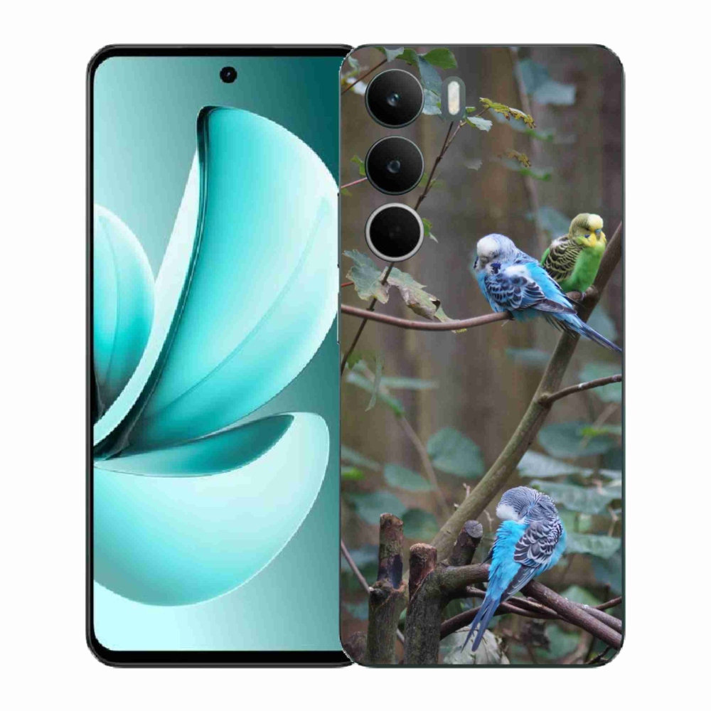 Gélový kryt mmCase na Realme C71 - papagáje na vetve