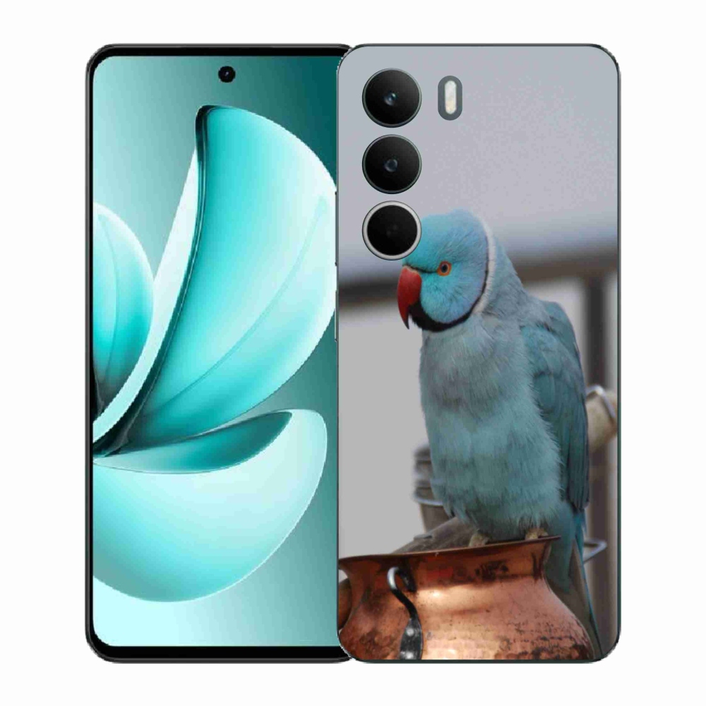 Gélový kryt mmCase na Realme C71 - papagáj alexander modrý