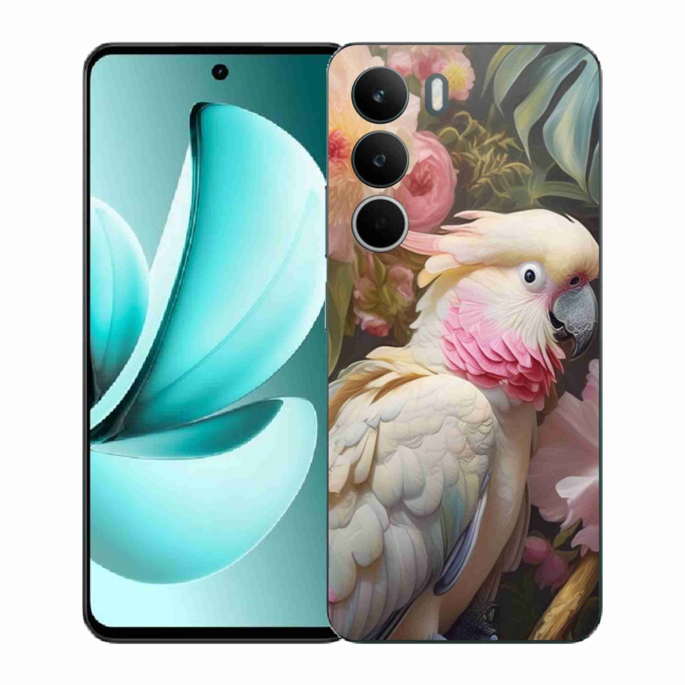 Gélový kryt mmCase na Realme C71 - papagáj kakadu ružový 2