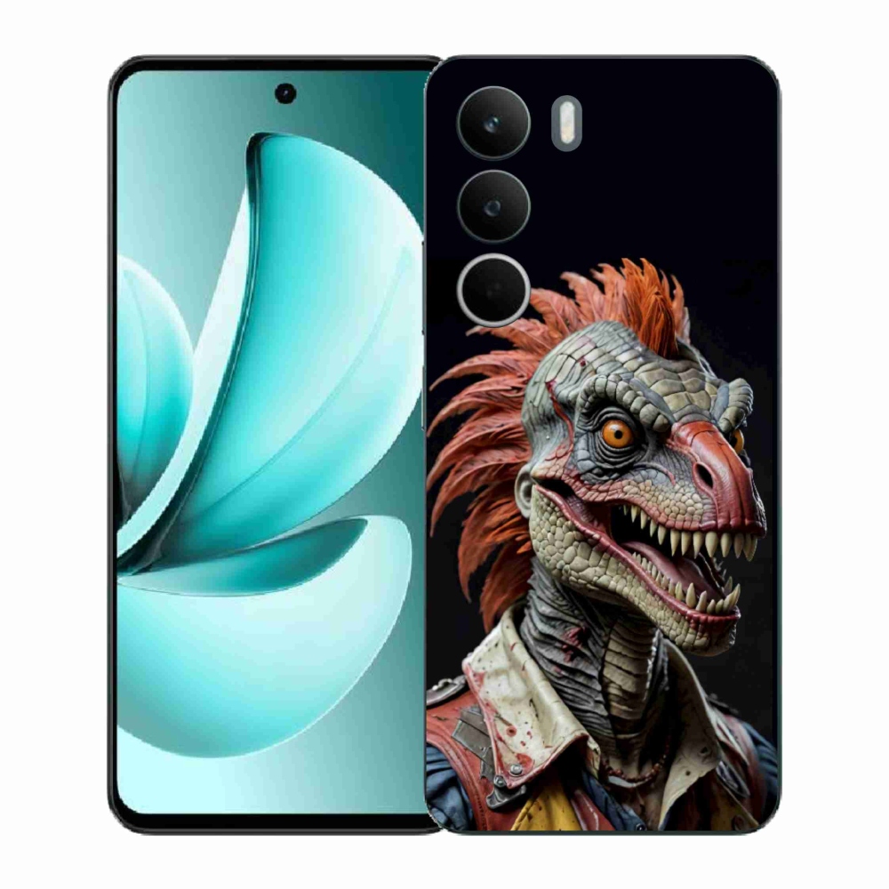 Gélový kryt mmCase na Realme C71 - punk dinosaurus