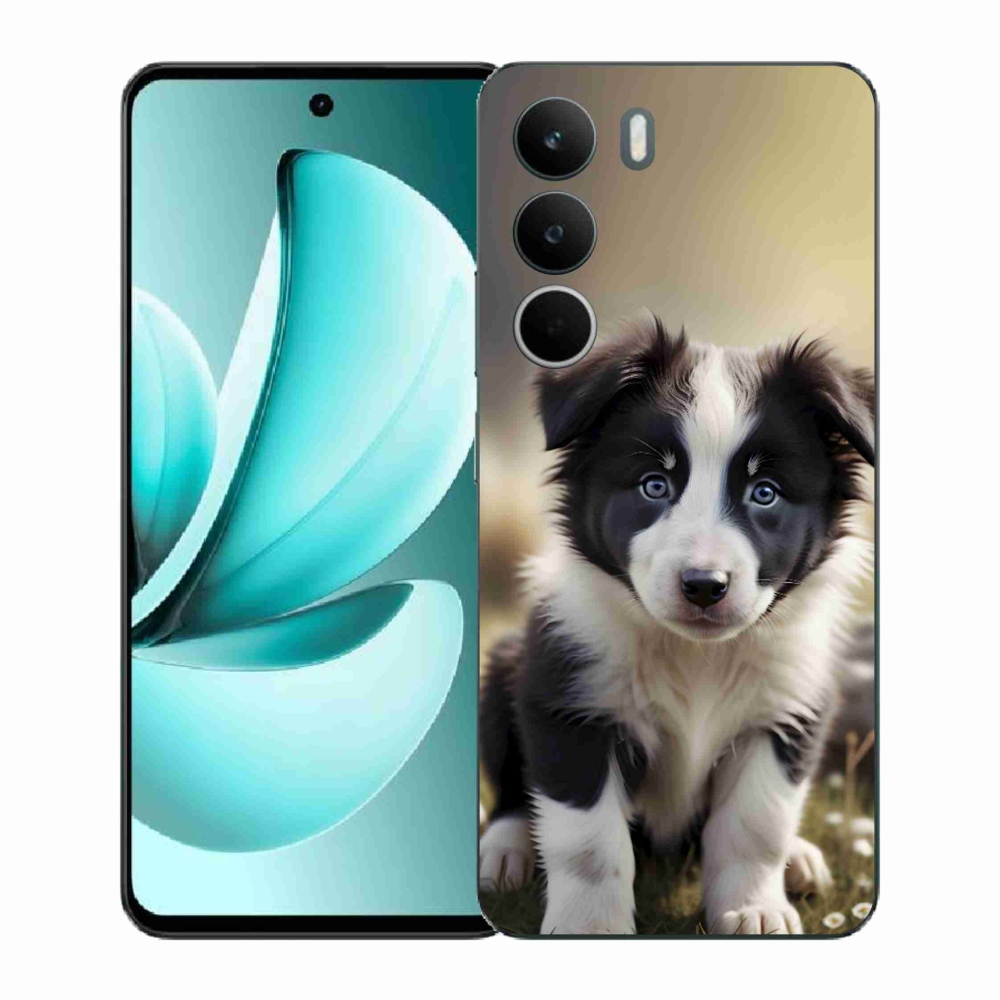 Gélový kryt mmCase na Realme C71 - roztomilá border kólia