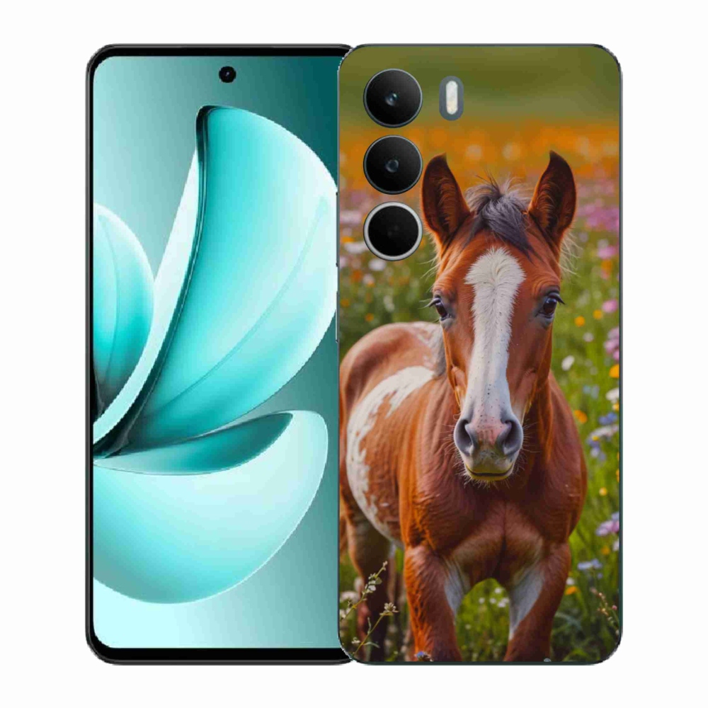 Gélový kryt mmCase na Realme C71 - roztomilé žriebä