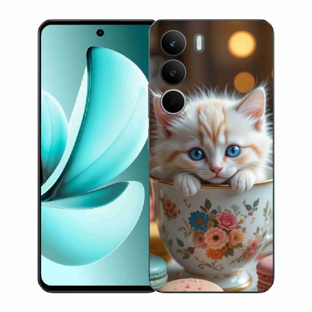 Gélový kryt mmCase na Realme C71 - roztomilé mačiatko 6