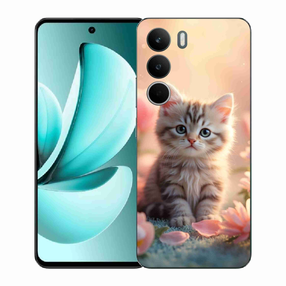 Gélový kryt mmCase na Realme C71 - roztomilé mačiatko 8