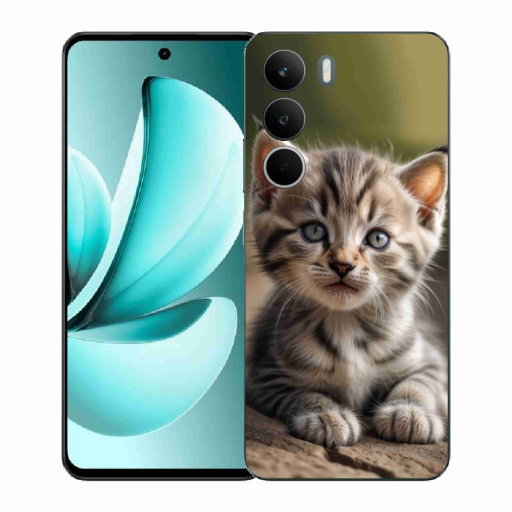 Gélový kryt mmCase na Realme C71 - roztomilé mačiatko 9
