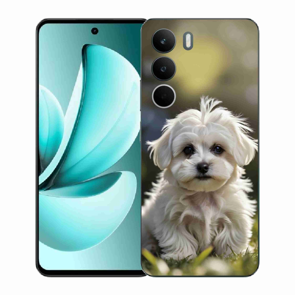 Gélový kryt mmCase na Realme C71 - roztomilý maltézsky psík