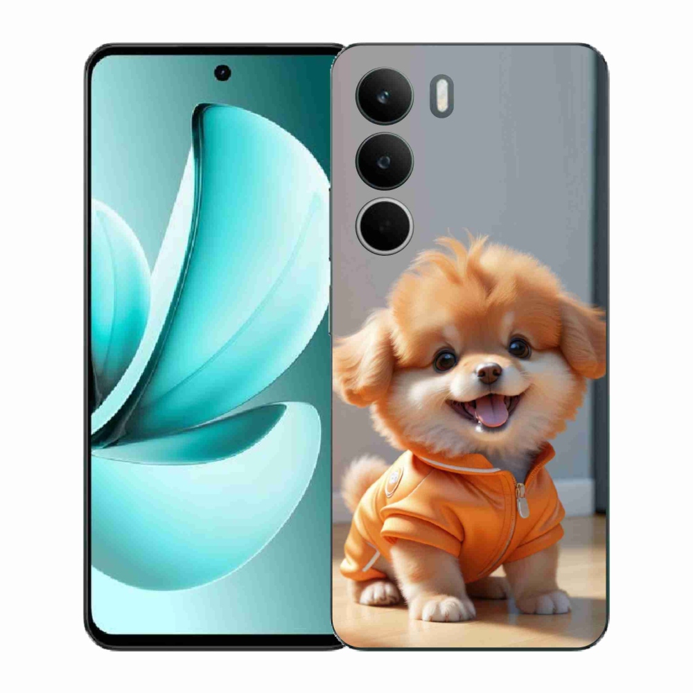 Gélový kryt mmCase na Realme C71 - roztomilý pomeranian v mikine