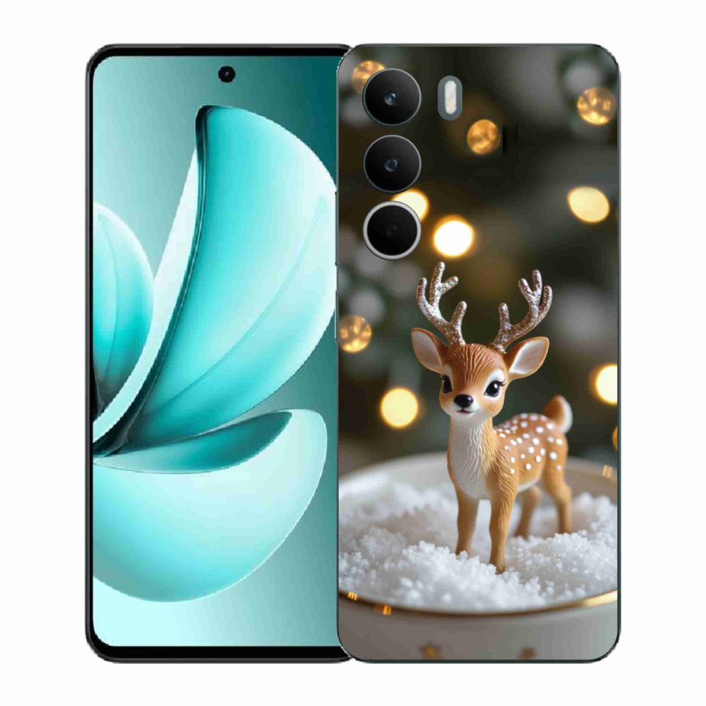 Gélový kryt mmCase na Realme C71 - roztomilý vianočný jeleň