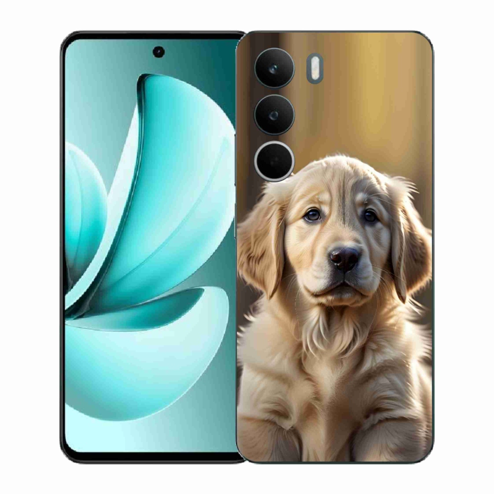 Gélový kryt mmCase na Realme C71 - roztomilý zlatý retriever