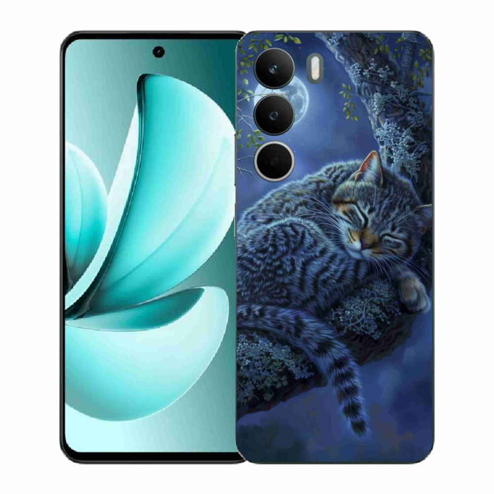 Gélový kryt mmCase na Realme C71 - spiaca mačka