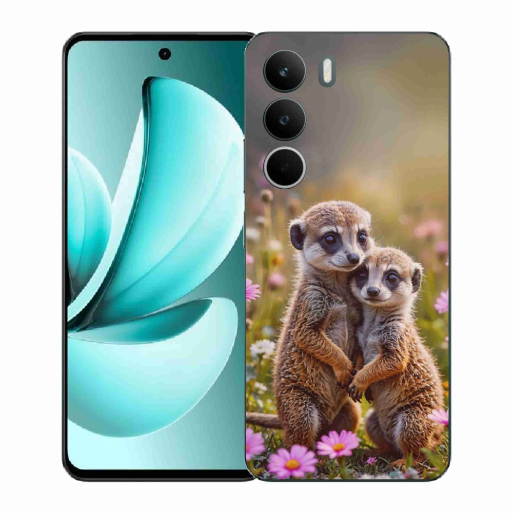 Gélový kryt mmCase na Realme C71 - surikatí duo