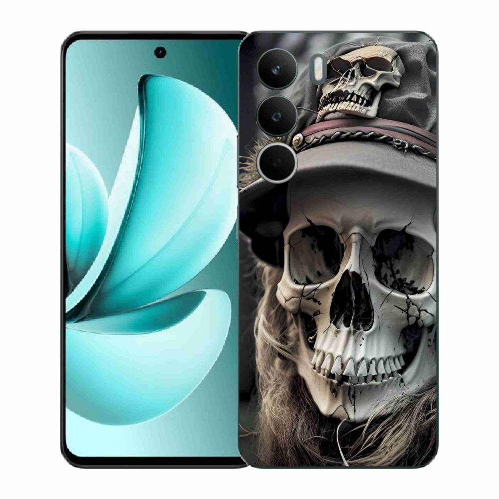 Gélový kryt mmCase na Realme C71 - temná lebka