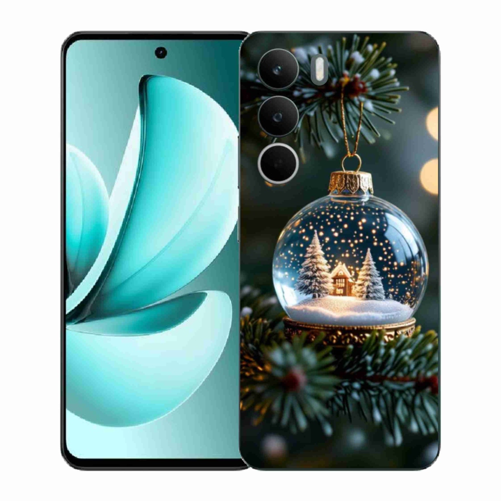 Gélový kryt mmCase na Realme C71 - vianočné gule 2