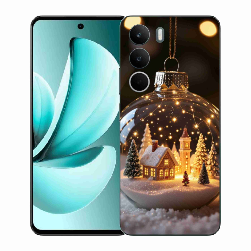 Gélový kryt mmCase na Realme C71 - vianočné gule 3
