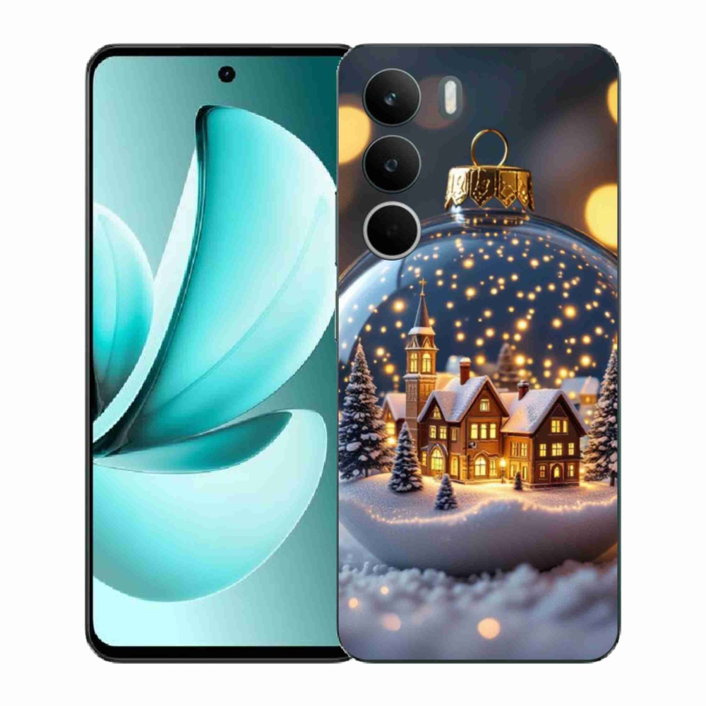 Gélový kryt mmCase na Realme C71 - vianočné gule 4