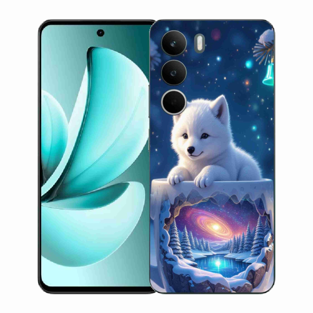 Gélový kryt mmCase na Realme C71 - vianočné šteňa