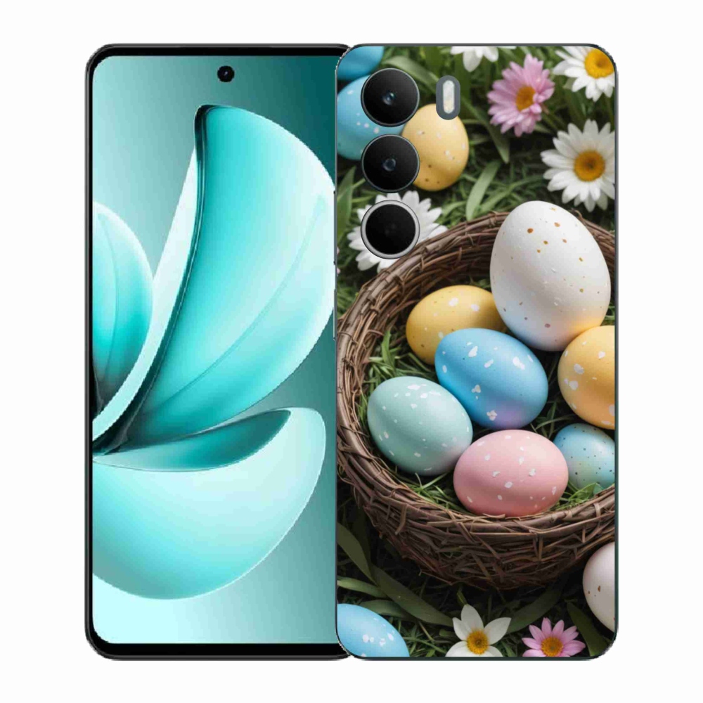 Gélový kryt mmCase na Realme C71 - veľkonočné vajíčka 2