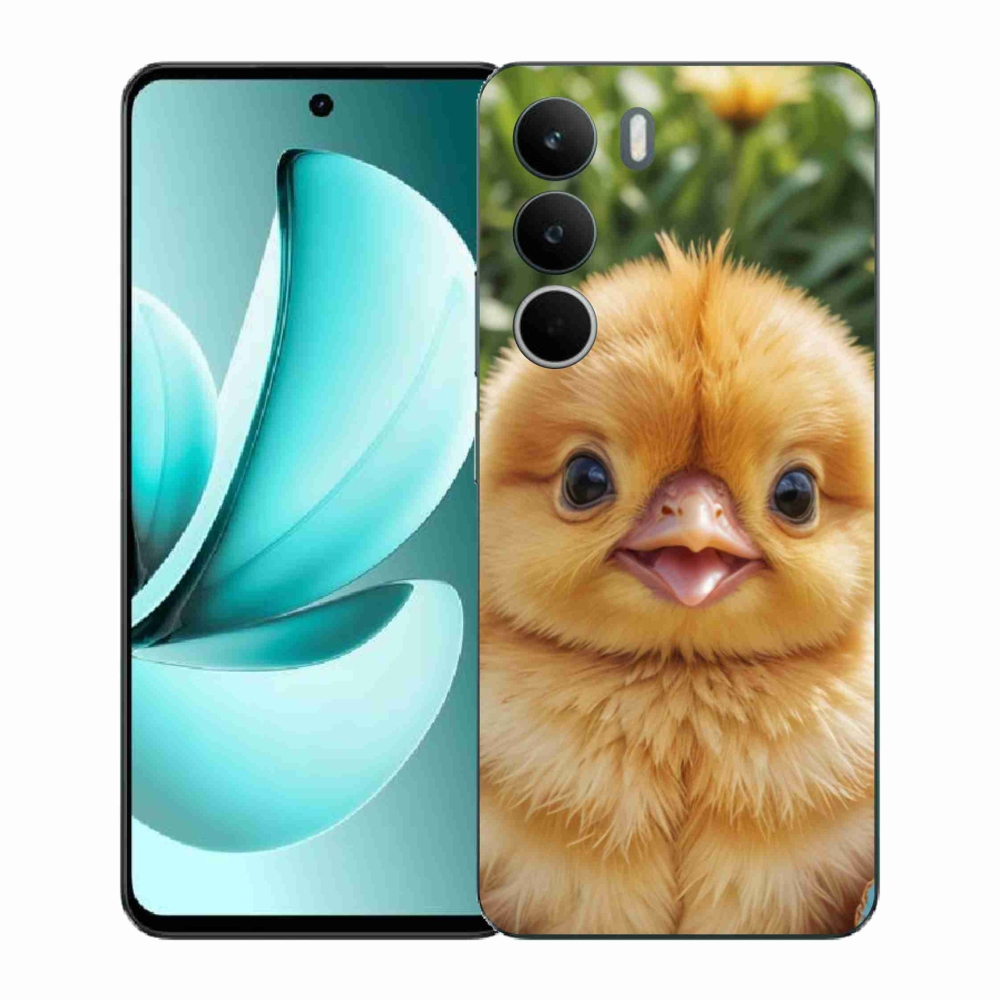 Gélový kryt mmCase na Realme C71 - veselé kuriatko