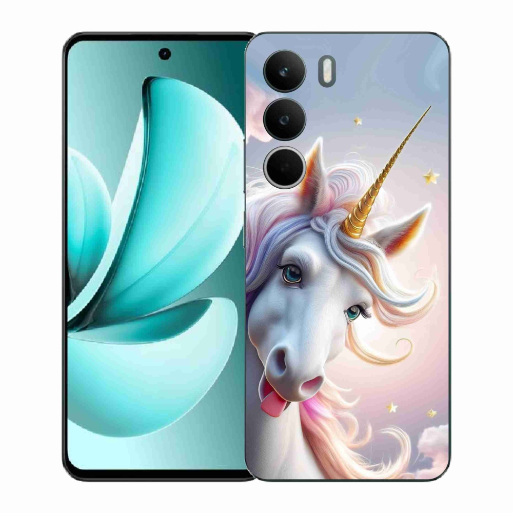 Gélový kryt mmCase na Realme C71 - veselý jednorožec