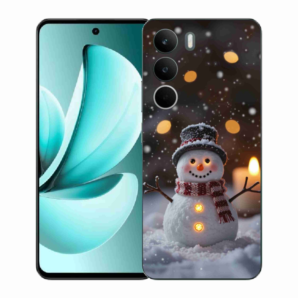 Gélový kryt mmCase na Realme C71 - veselý snehuliak