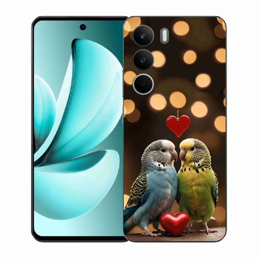 Gélový kryt mmCase na Realme C71 - zamilovaní papagáje