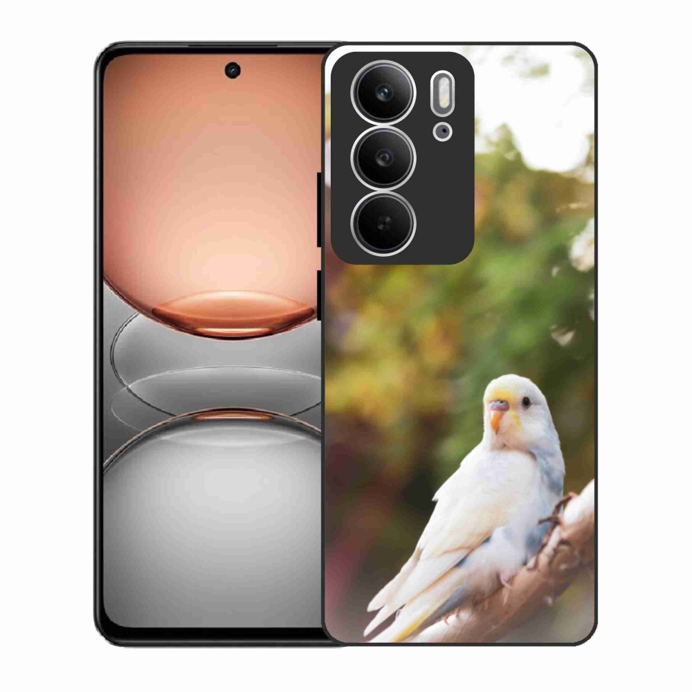 Gélový kryt mmCase na Realme C75 - andulka biela