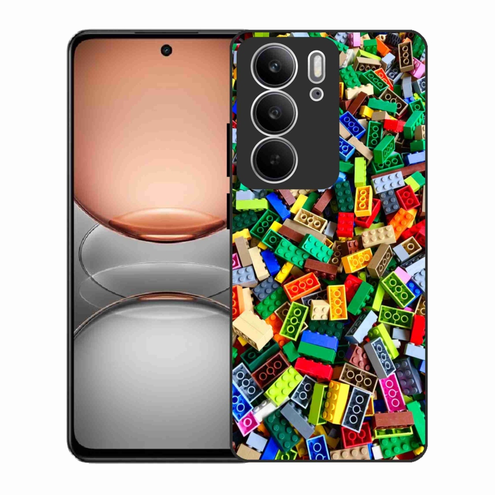 Gélový kryt mmCase na Realme C75 - farebné stavebné kocky