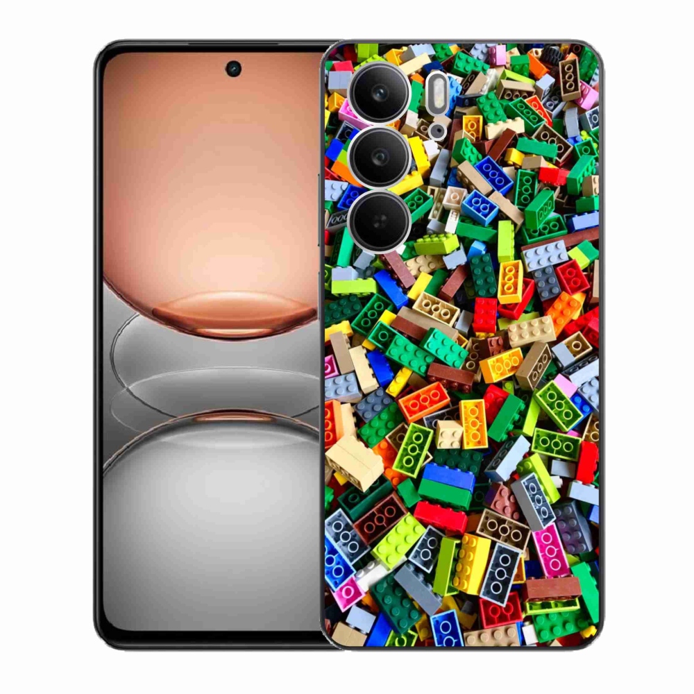 Gélový kryt mmCase na Realme C75 - farebné stavebné kocky