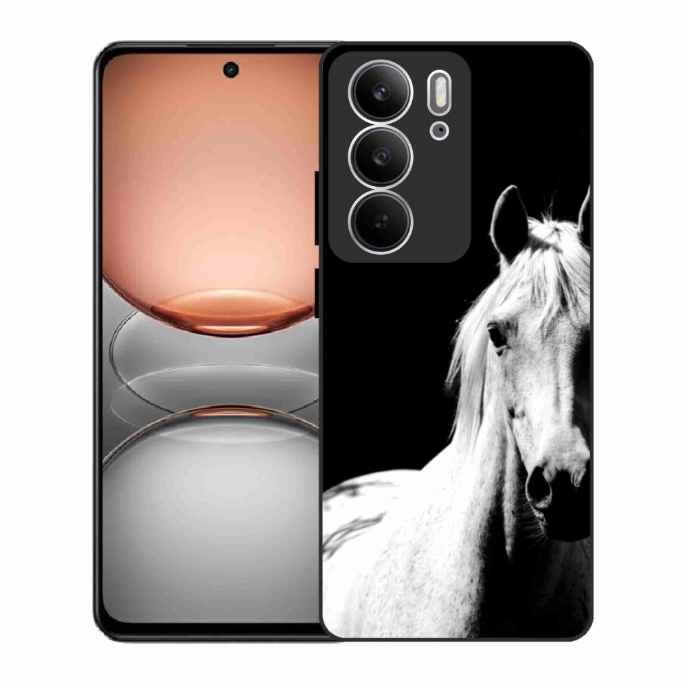 Gélový kryt mmCase na Realme C75 - biely kôň 5