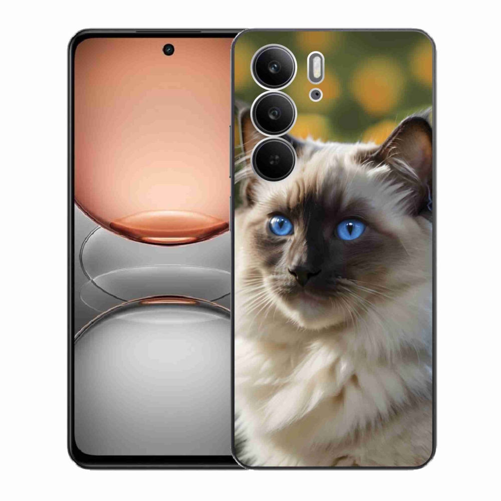 Gélový kryt mmCase na Realme C75 - biely ragdoll
