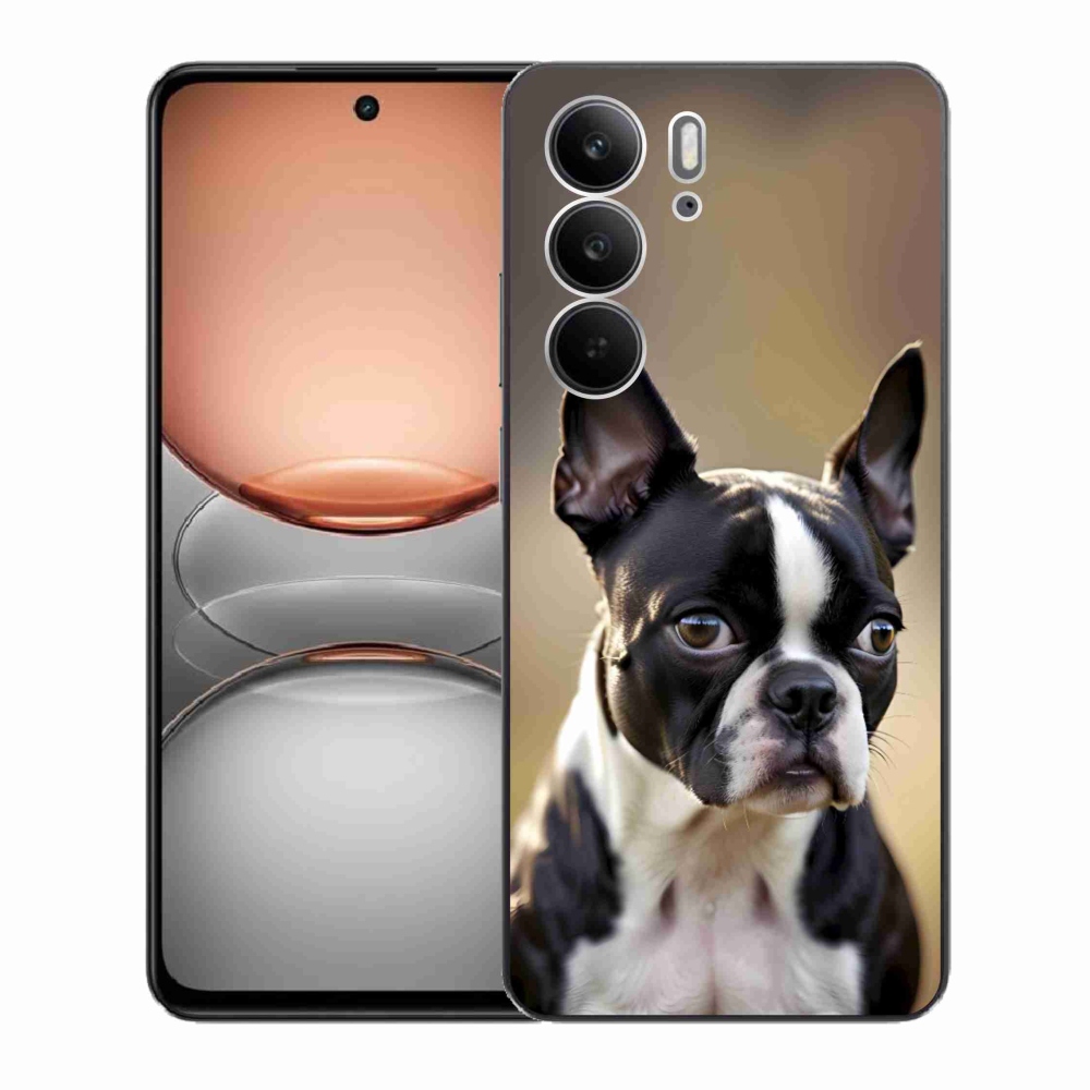 Gélový kryt mmCase na Realme C75 - bostonský teriér