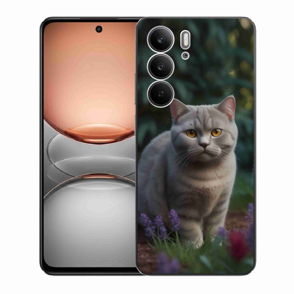 Gélový kryt mmCase na Realme C75 - britská mačka