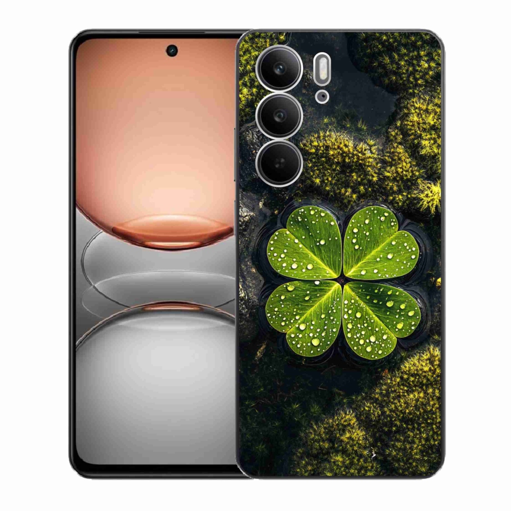 Gélový kryt mmCase na Realme C75 - štvorlístok