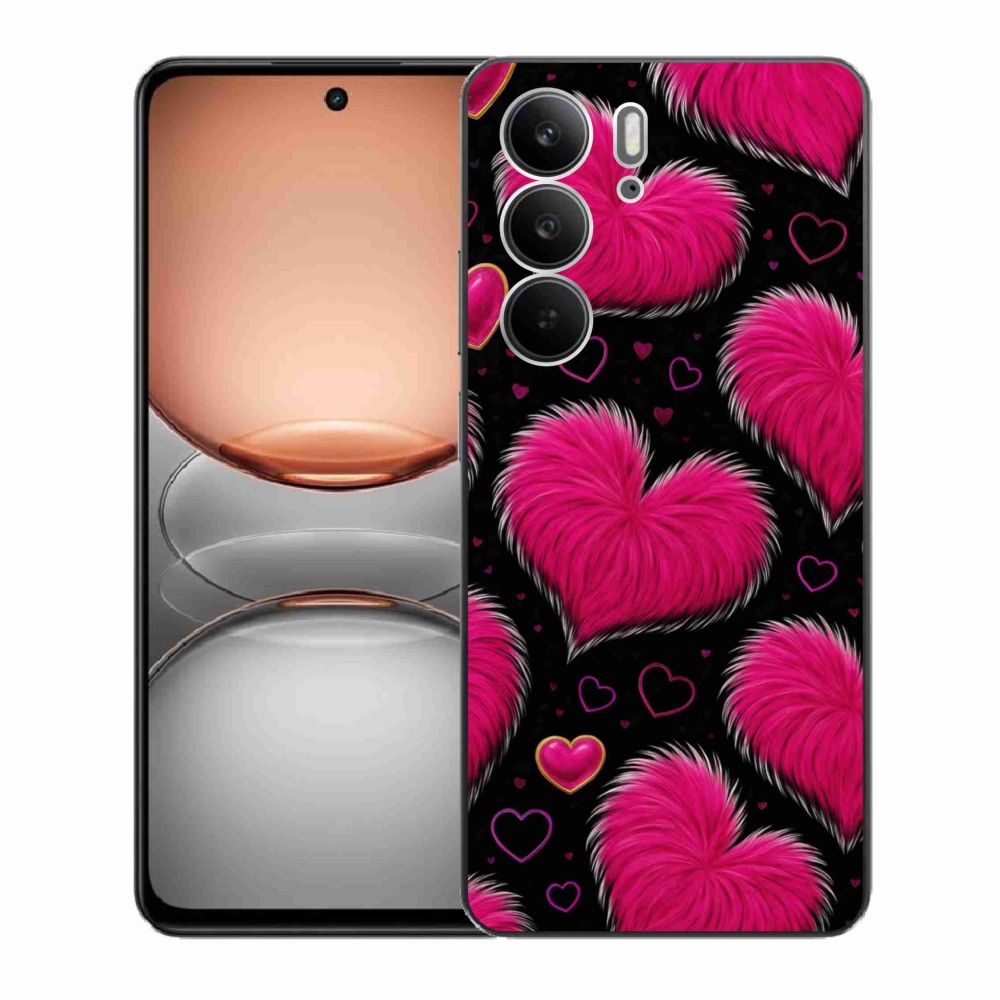 Gélový kryt mmCase na Realme C75 - hebké srdce
