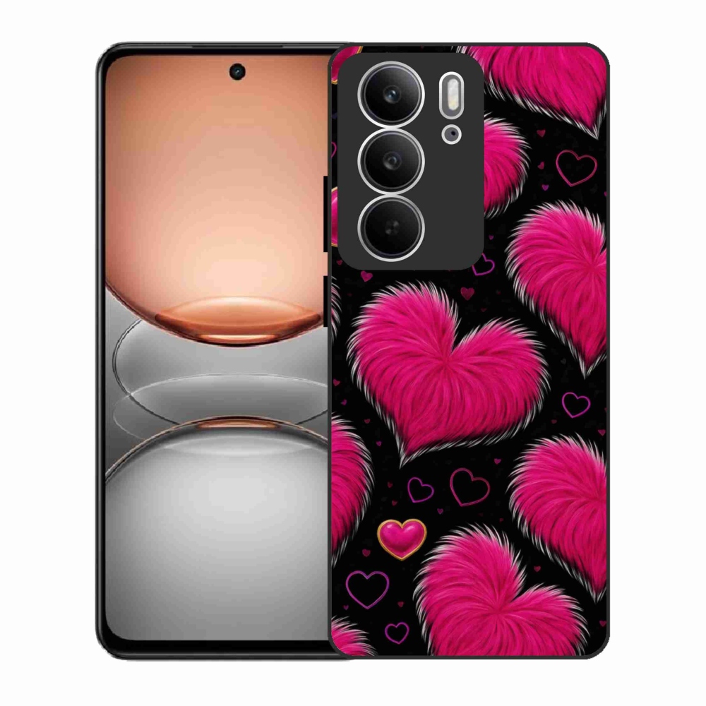 Gélový kryt mmCase na Realme C75 - hebké srdce