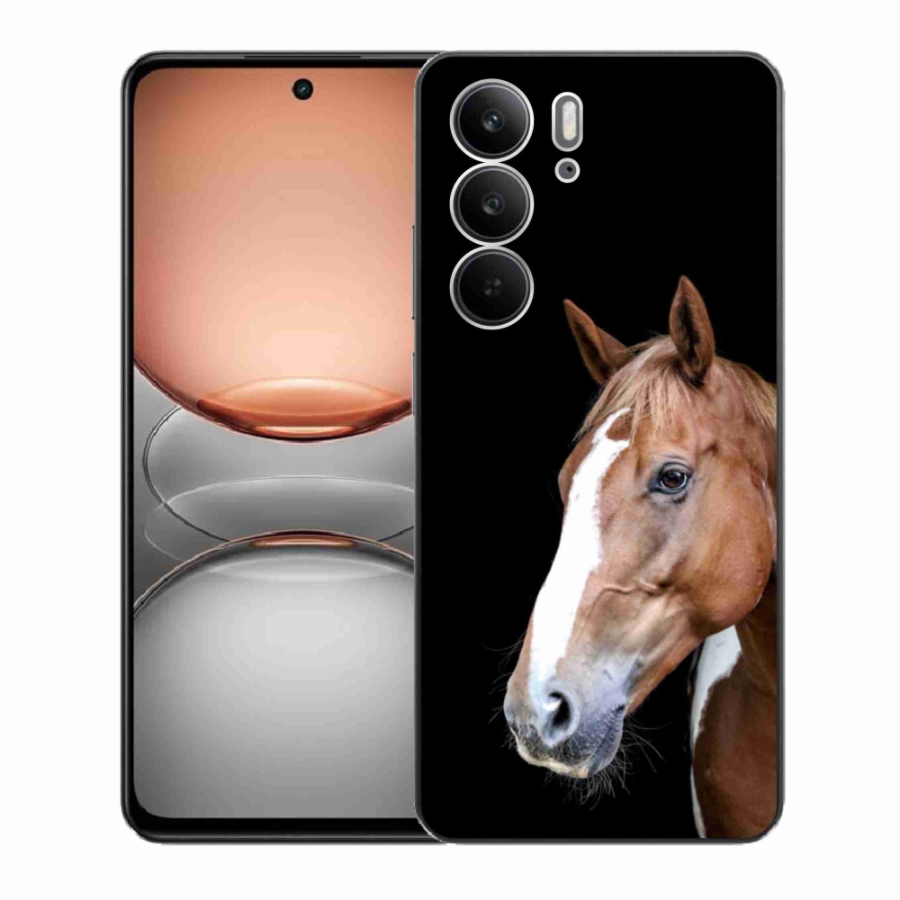 Gélový kryt mmCase na Realme C75 - hnedý kôň 3
