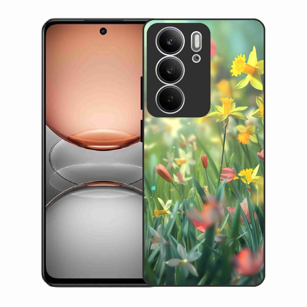 Gélový kryt mmCase na Realme C75 - jarné kvety