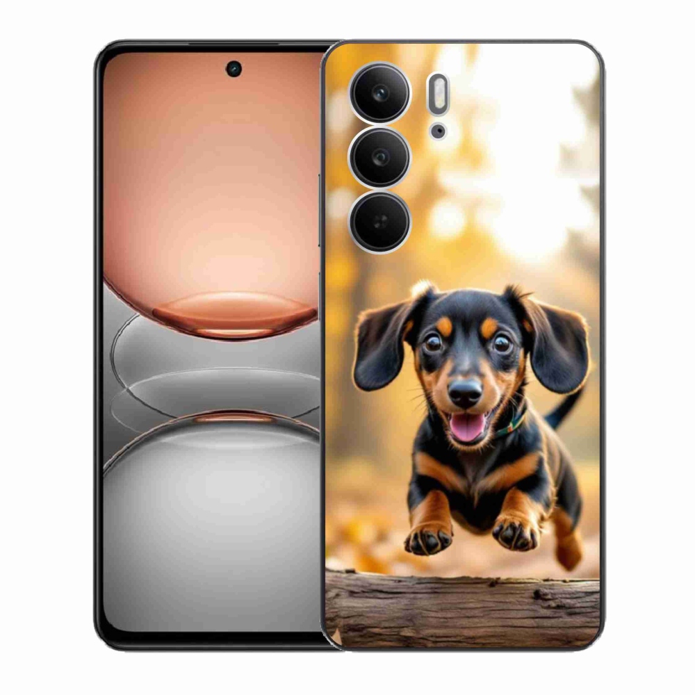 Gélový kryt mmCase na Realme C75 - jazvečík 2