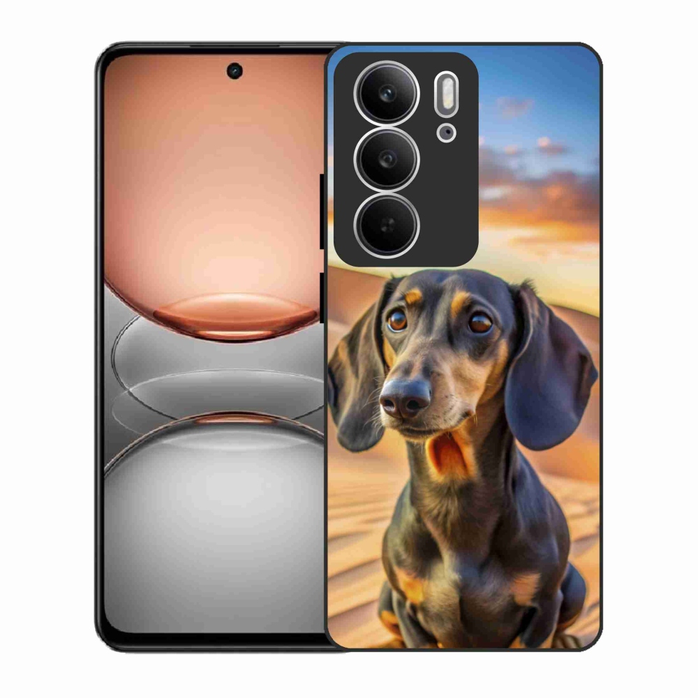 Gélový kryt mmCase na Realme C75 - jazvečík 3