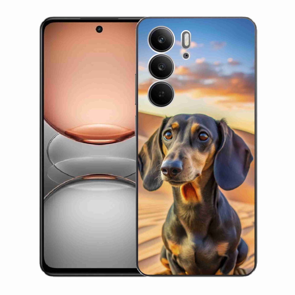 Gélový kryt mmCase na Realme C75 - jazvečík 3