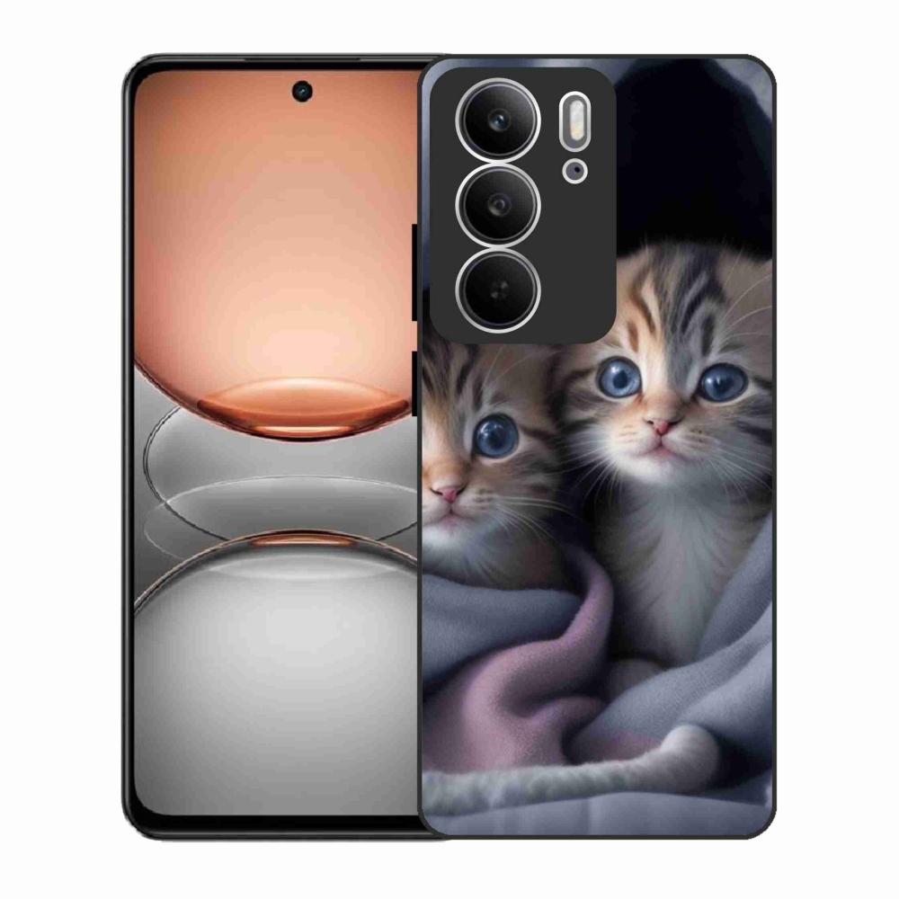 Gélový kryt mmCase na Realme C75 - mačacie duo 2