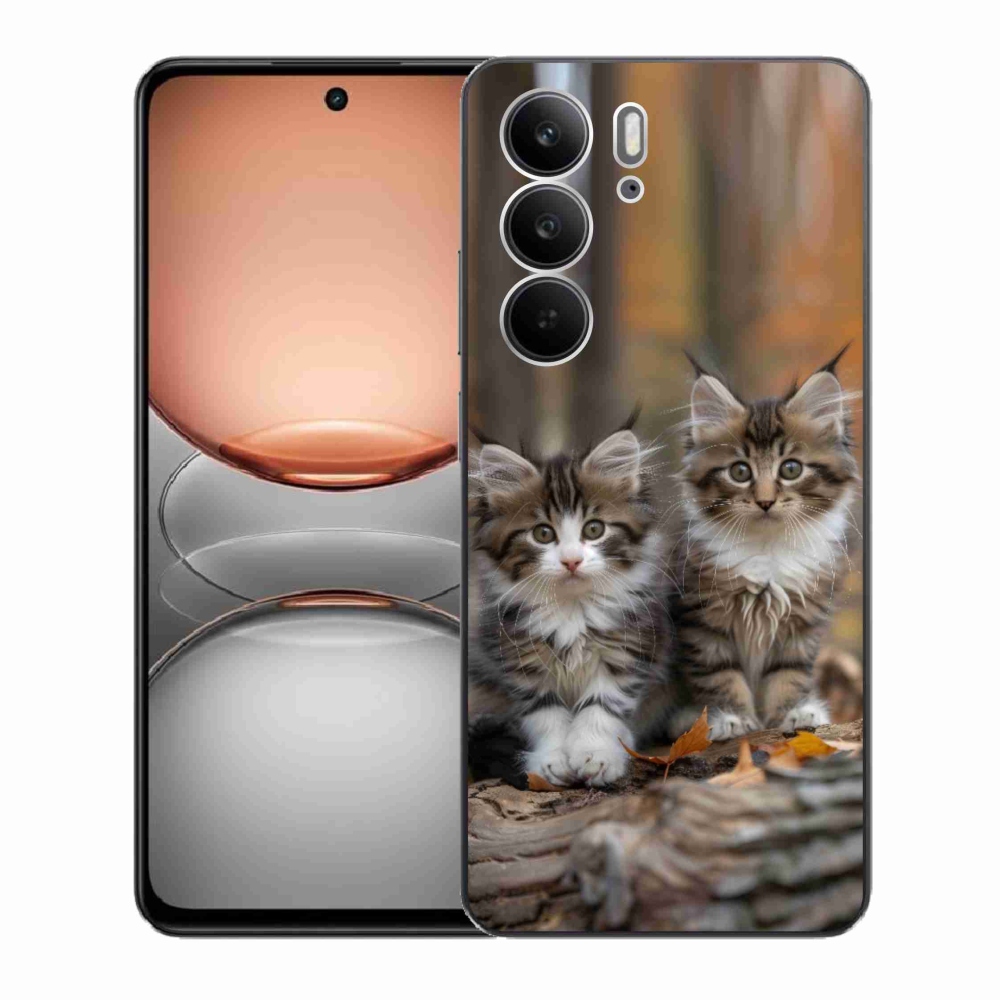 Gélový kryt mmCase na Realme C75 - mačacie duo 3