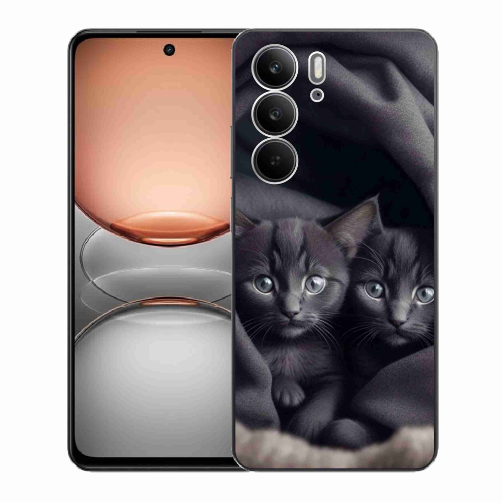 Gélový kryt mmCase na Realme C75 - mačacie duo