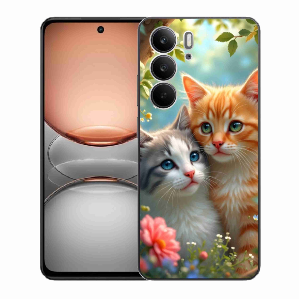 Gélový kryt mmCase na Realme C75 - mačacia láska 2
