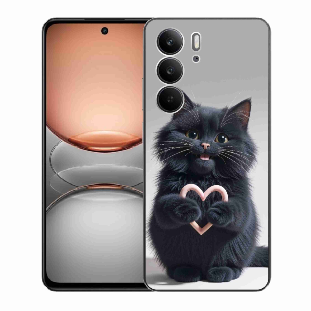 Gélový kryt mmCase na Realme C75 - mačacia láska 3