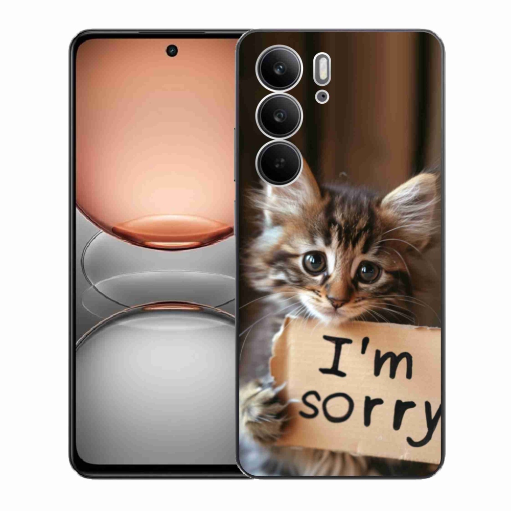 Gélový kryt mmCase na Realme C75 - mačacie ospravedlnenie