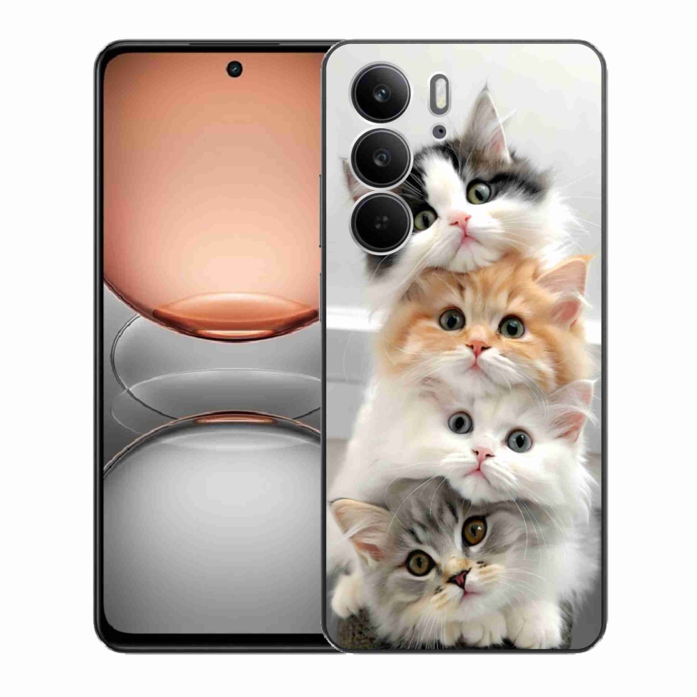 Gélový kryt mmCase na Realme C75 - mačacia partia