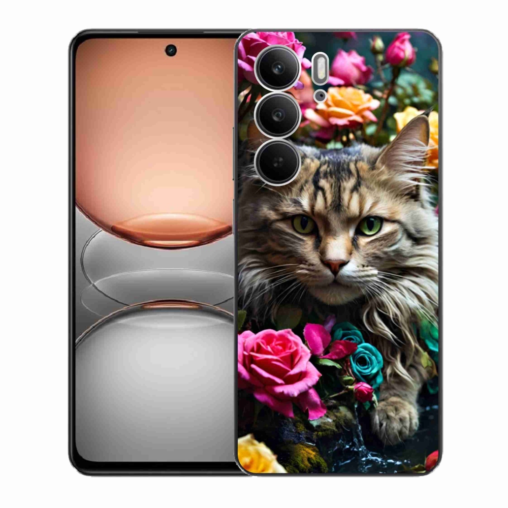 Gélový kryt mmCase na Realme C75 - mačacie pohľad 2